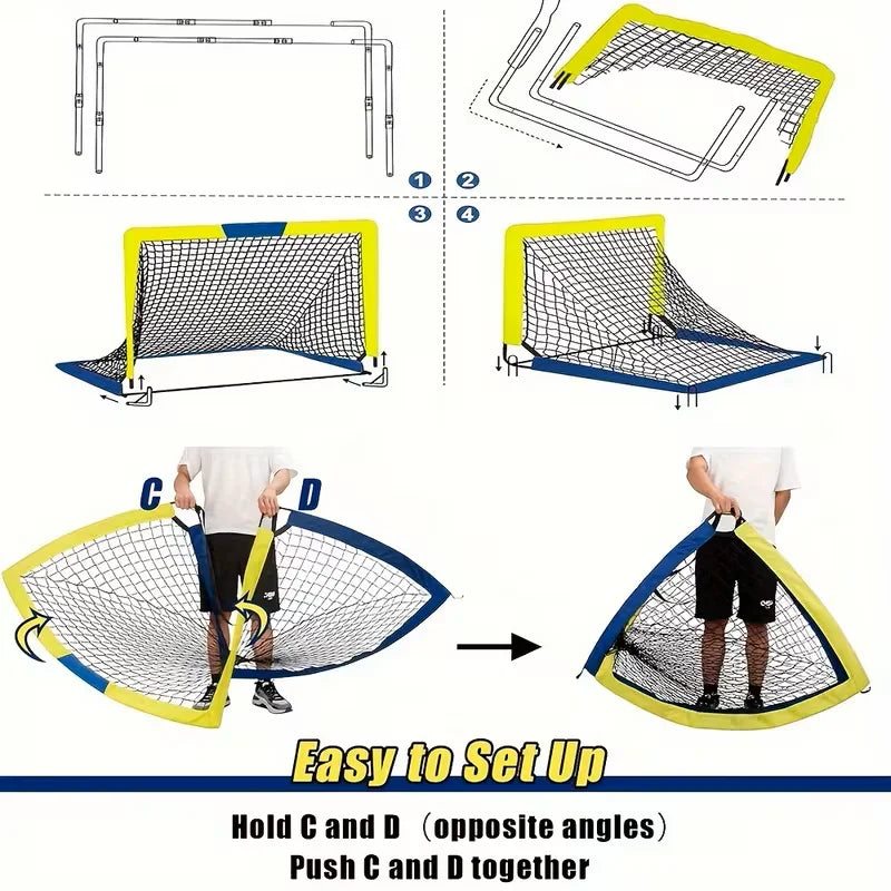 Nexor™ 4' x 3' Portable Soccer Goal Set