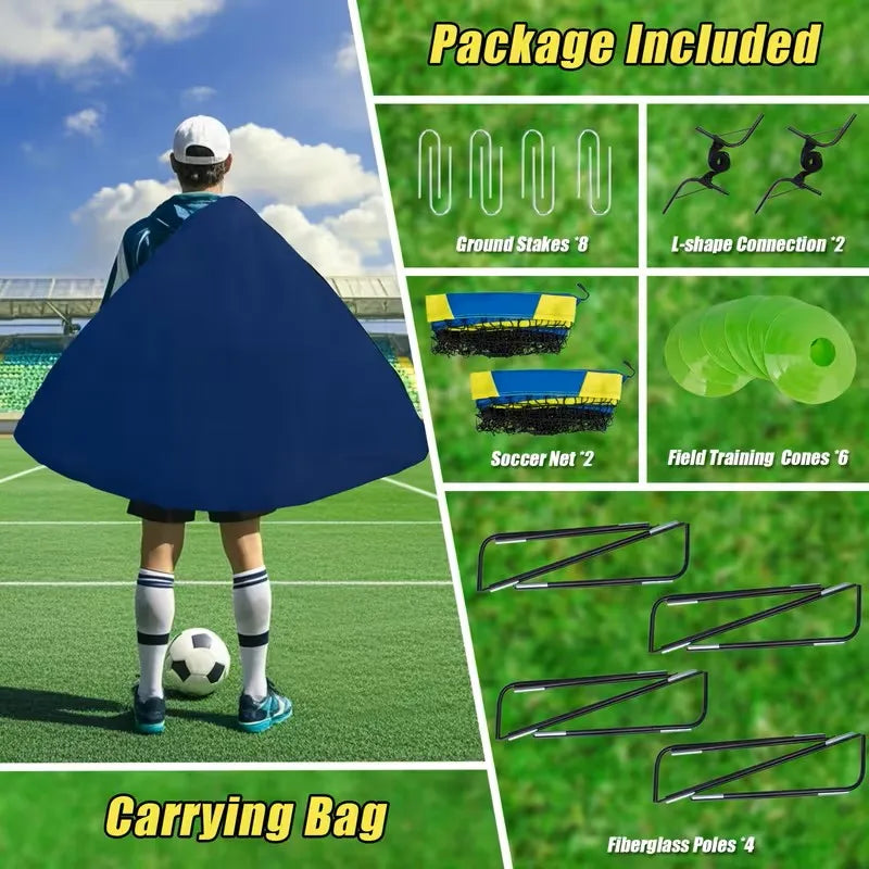 Nexor™ 4' x 3' Portable Soccer Goal Set
